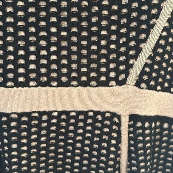 Club Monaco Knit dress in black and tan. Size small - Picture 3 of 4